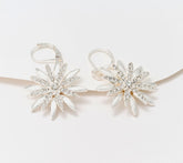 Joan Rivers Silvertone Layered Starburst Drop Earrings, 1"